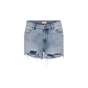 Only Light Blue Cotton Women's Shorts